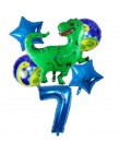 6 sztuk duża 4D chodzenia dinozaurów z balonów foliowych chłopcy balony ze zwierzętami dzieci dinozaur dekoracja urodzinowa balo