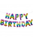 Balon z nadrukiem Happy Birthday air Letters Alphabe różowe złoto z balonów foliowych zabawki dla dzieci wesele urodziny balon h