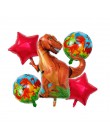 6 sztuk duża 4D chodzenia dinozaurów z balonów foliowych chłopcy balony ze zwierzętami dzieci dinozaur dekoracja urodzinowa balo