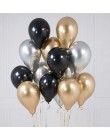 18 sztuk 10/12 calowy biały i złoty balon metaliczny opłatek imprezowe balony dekoracje akcesoria na wesele, urodziny, imprezę
