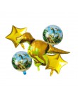 6 sztuk duża 4D chodzenia dinozaurów z balonów foliowych chłopcy balony ze zwierzętami dzieci dinozaur dekoracja urodzinowa balo