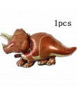 6 sztuk duża 4D chodzenia dinozaurów z balonów foliowych chłopcy balony ze zwierzętami dzieci dinozaur dekoracja urodzinowa balo