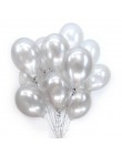 18 sztuk 10/12 calowy biały i złoty balon metaliczny opłatek imprezowe balony dekoracje akcesoria na wesele, urodziny, imprezę