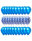 30 sztuk/partia Multi balony konfetti różowe złoto okrągłe z helem chłopiec dziewczyna szczęśliwy balon na przyjęcie urodzinowe 