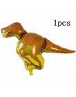 6 sztuk duża 4D chodzenia dinozaurów z balonów foliowych chłopcy balony ze zwierzętami dzieci dinozaur dekoracja urodzinowa balo