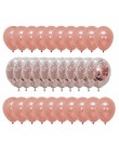 30 sztuk/partia Multi balony konfetti różowe złoto okrągłe z helem chłopiec dziewczyna szczęśliwy balon na przyjęcie urodzinowe 