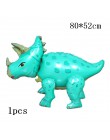 6 sztuk duża 4D chodzenia dinozaurów z balonów foliowych chłopcy balony ze zwierzętami dzieci dinozaur dekoracja urodzinowa balo