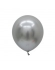 18 sztuk 10/12 calowy biały i złoty balon metaliczny opłatek imprezowe balony dekoracje akcesoria na wesele, urodziny, imprezę