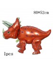 6 sztuk duża 4D chodzenia dinozaurów z balonów foliowych chłopcy balony ze zwierzętami dzieci dinozaur dekoracja urodzinowa balo