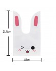 25 sztuk/partia kreskówkowy uroczy królik długie ucho ślub urodziny Favor cukierki torby na prezenty Bunny Cookie Snack torebka 