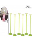 Plastikowy balon podpórka na kij pręty balony z białe kubki zaopatrzenie firm balony stojak ślub akcesoria do dekoracji strony