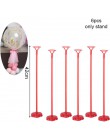 Plastikowy balon podpórka na kij pręty balony z białe kubki zaopatrzenie firm balony stojak ślub akcesoria do dekoracji strony