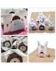 25 sztuk/partia kreskówkowy uroczy królik długie ucho ślub urodziny Favor cukierki torby na prezenty Bunny Cookie Snack torebka 