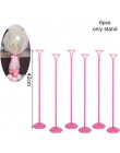 Plastikowy balon podpórka na kij pręty balony z białe kubki zaopatrzenie firm balony stojak ślub akcesoria do dekoracji strony