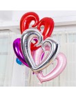Duże dziury balony foliowe w kształcie serca dekoracje ślubne balon z helem walentynki złote serce zaopatrzenie firm balony
