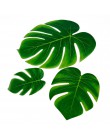10 sztuk 12 sztuk zielony sztuczna tropikalna palma liście hawajskie luau Party Jungle Beach dekoracja na imprezy tematyczne haw