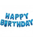 Balon z nadrukiem Happy Birthday air Letters Alphabe różowe złoto z balonów foliowych zabawki dla dzieci wesele urodziny balon h