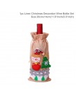 QIFU świąteczny pokrowiec na butelkę wina Snowman Stocking torby na prezenty świąteczne Xmas worek do pakowania Navidad prezentu