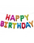 Balon z nadrukiem Happy Birthday air Letters Alphabe różowe złoto z balonów foliowych zabawki dla dzieci wesele urodziny balon h