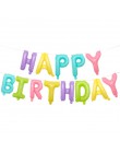 Balon z nadrukiem Happy Birthday air Letters Alphabe różowe złoto z balonów foliowych zabawki dla dzieci wesele urodziny balon h