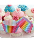 Pieczenie w kuchni 100 szt. Tęczowy papier foremka na ciasto Cupcake Paper Muffin taca imprezowa pieczenie stoi papilotki do cia