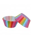 Pieczenie w kuchni 100 szt. Tęczowy papier foremka na ciasto Cupcake Paper Muffin taca imprezowa pieczenie stoi papilotki do cia