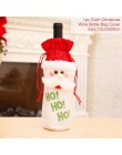 QIFU świąteczny pokrowiec na butelkę wina Snowman Stocking torby na prezenty świąteczne Xmas worek do pakowania Navidad prezentu