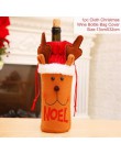 QIFU świąteczny pokrowiec na butelkę wina Snowman Stocking torby na prezenty świąteczne Xmas worek do pakowania Navidad prezentu