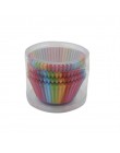 Pieczenie w kuchni 100 szt. Tęczowy papier foremka na ciasto Cupcake Paper Muffin taca imprezowa pieczenie stoi papilotki do cia