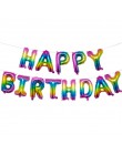 Balon z nadrukiem Happy Birthday air Letters Alphabe różowe złoto z balonów foliowych zabawki dla dzieci wesele urodziny balon h