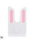25 sztuk/partia kreskówkowy uroczy królik długie ucho ślub urodziny Favor cukierki torby na prezenty Bunny Cookie Snack torebka 