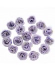 10 sztuk 2.5cm Mini jedwab sztuczne kwiaty róży tkaniny na wesele strona główna dekoracja pokoju DIY akcesoria do sukni sztuczne