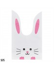 25 sztuk/partia kreskówkowy uroczy królik długie ucho ślub urodziny Favor cukierki torby na prezenty Bunny Cookie Snack torebka 