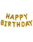 Balon z nadrukiem Happy Birthday air Letters Alphabe różowe złoto z balonów foliowych zabawki dla dzieci wesele urodziny balon h