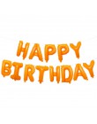 Balon z nadrukiem Happy Birthday air Letters Alphabe różowe złoto z balonów foliowych zabawki dla dzieci wesele urodziny balon h