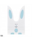 25 sztuk/partia kreskówkowy uroczy królik długie ucho ślub urodziny Favor cukierki torby na prezenty Bunny Cookie Snack torebka 
