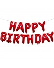 Balon z nadrukiem Happy Birthday air Letters Alphabe różowe złoto z balonów foliowych zabawki dla dzieci wesele urodziny balon h
