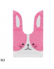 25 sztuk/partia kreskówkowy uroczy królik długie ucho ślub urodziny Favor cukierki torby na prezenty Bunny Cookie Snack torebka 