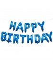 Balon z nadrukiem Happy Birthday air Letters Alphabe różowe złoto z balonów foliowych zabawki dla dzieci wesele urodziny balon h