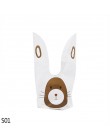 25 sztuk/partia kreskówkowy uroczy królik długie ucho ślub urodziny Favor cukierki torby na prezenty Bunny Cookie Snack torebka 