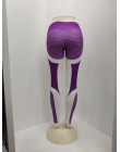 Maryigean legginsy z nadrukiem ze wzorem siatki Fitness legginsy dla kobiet sportowe trening leginsy push-up elastyczna szczupła