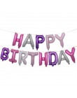 Balon z nadrukiem Happy Birthday air Letters Alphabe różowe złoto z balonów foliowych zabawki dla dzieci wesele urodziny balon h