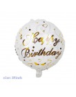 Balon z nadrukiem Happy Birthday air Letters Alphabe różowe złoto z balonów foliowych zabawki dla dzieci wesele urodziny balon h