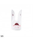 25 sztuk/partia kreskówkowy uroczy królik długie ucho ślub urodziny Favor cukierki torby na prezenty Bunny Cookie Snack torebka 