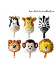 Cyuan dżungla dekoracja urodzinowa zielone balony cyfry balon ze zwierzęciem impreza w stylu Safari papierowy kubek i talerz Ban