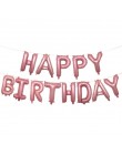 Balon z nadrukiem Happy Birthday air Letters Alphabe różowe złoto z balonów foliowych zabawki dla dzieci wesele urodziny balon h
