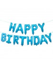 Balon z nadrukiem Happy Birthday air Letters Alphabe różowe złoto z balonów foliowych zabawki dla dzieci wesele urodziny balon h