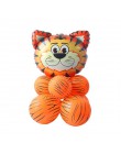 Cyuan dżungla dekoracja urodzinowa zielone balony cyfry balon ze zwierzęciem impreza w stylu Safari papierowy kubek i talerz Ban