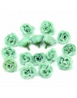 10 sztuk 2.5cm Mini jedwab sztuczne kwiaty róży tkaniny na wesele strona główna dekoracja pokoju DIY akcesoria do sukni sztuczne