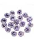 10 sztuk 2.5cm Mini jedwab sztuczne kwiaty róży tkaniny na wesele strona główna dekoracja pokoju DIY akcesoria do sukni sztuczne